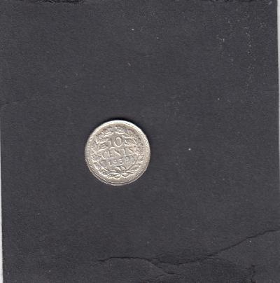 Beschrijving: 10 Cent WILHELMINA